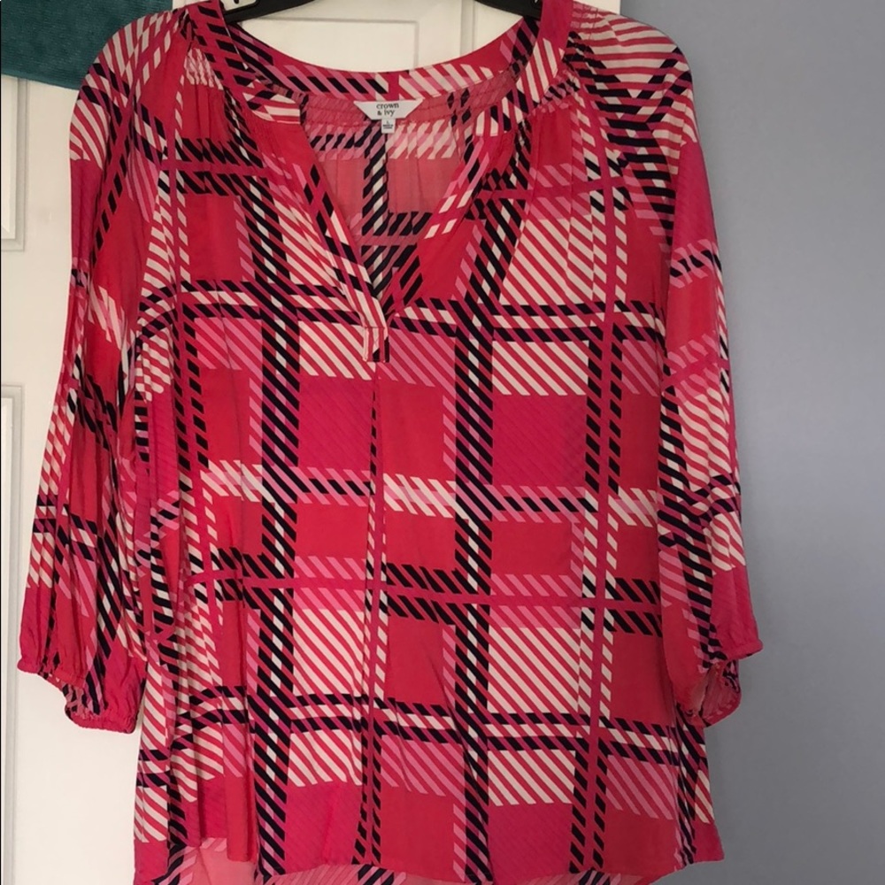 Pink Crown and Ivy Blouse